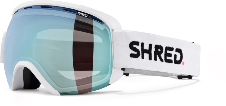 Shred EXEMPLIFY Skibrille - pure white - CBL 2.0 ice mirror