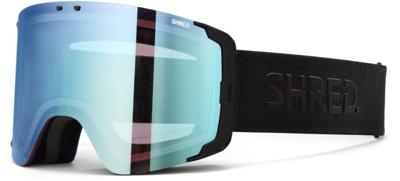 Shred GRATIFY Skibrille - blackout - CBL 2.0 ice mirror