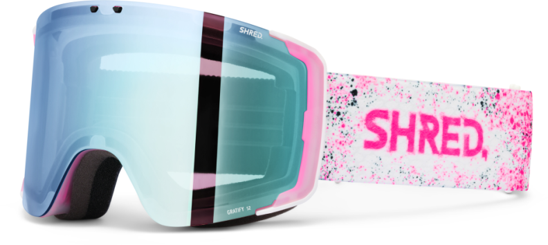Shred GRATIFY Skibrille - pink storm - CBL 2.0 ice mirror