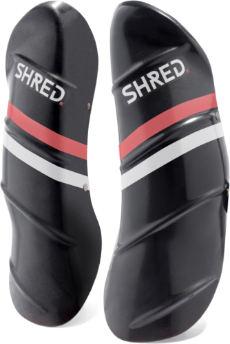 SHRED. CARBON SHIN GUARDS - M SKI RACE PROTECTION - carbon/rust