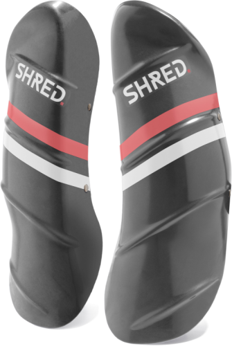 SHRED. SHIN GUARDS SKI RACE PROTECTION - grey/rust