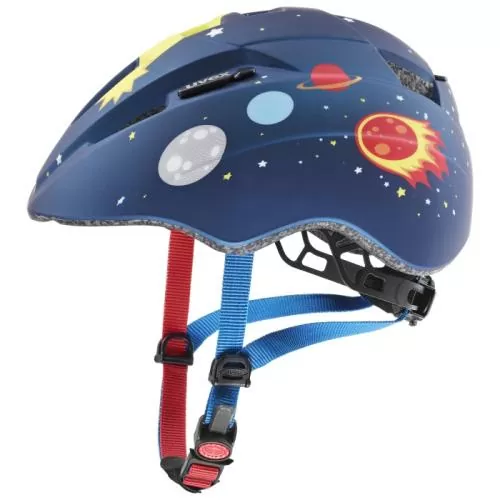 Uvex Velohelm Kids Kid 2 CC - Dark Blue Rocket Mat