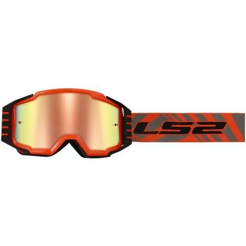 LS2 Charger Pro Goggles - matt titanium orange