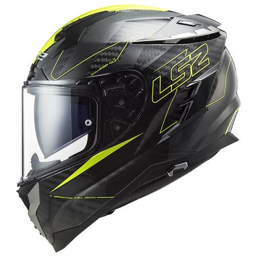 LS2 FF327 Challenger CT2 Fold Helmet - gloss fluo yellow