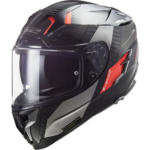 LS2 FF327 Challenger C Alloy Helmet - chrom orange