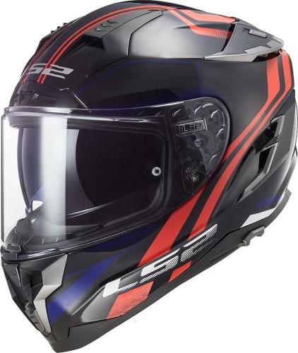 LS2 FF327 Challenger Propeller Helmet - red blue