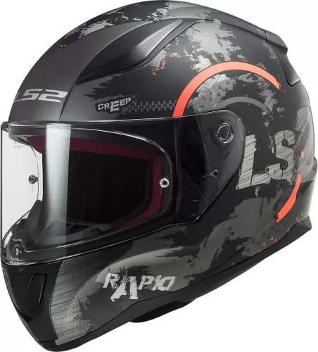 LS2 FF353 Rapid Circle Helmet - m.titan fl.orange