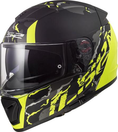 LS2 FF390 Breaker Feline Helmet - fluo yellow