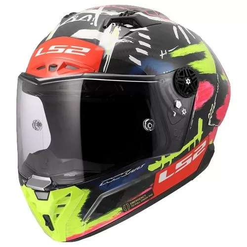 LS2 FF805 Thunder GP Aero Replica Aldeguer 25 Helmet - black matt h-v yellow