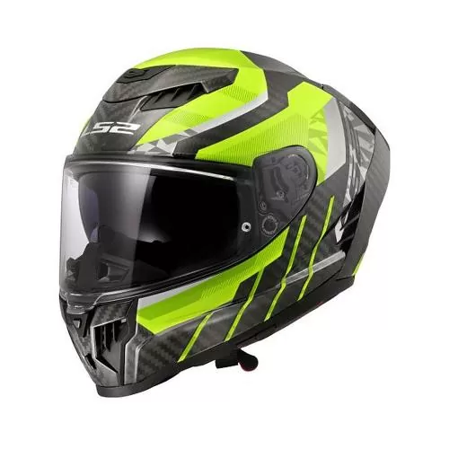 LS2 FF807 Dragon Trax Helmet - fluo yellow