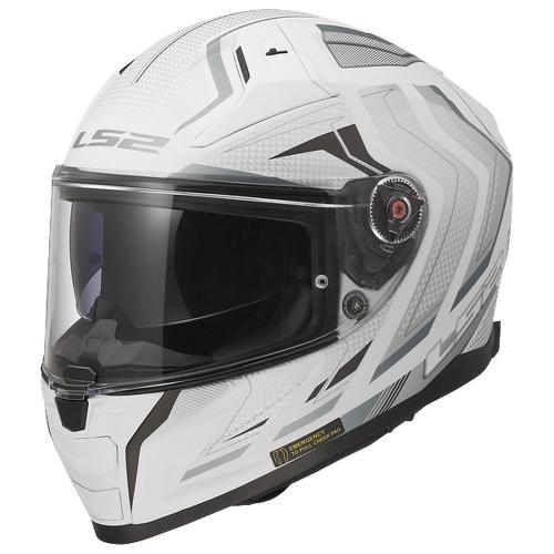 LS2 FF811 Vector 2 Alizer Helmet - matt white silver