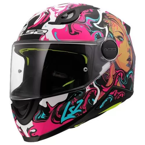 LS2 FF812 Kid Cyberg Helmet - purple cyan