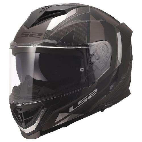 LS2 FF818 Storm 3 Sporty Helmet - matt black grey