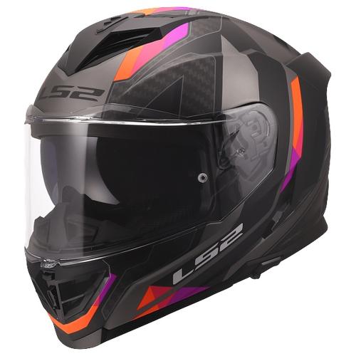 LS2 FF818 Storm 3 Sporty Helmet - matt grey purple