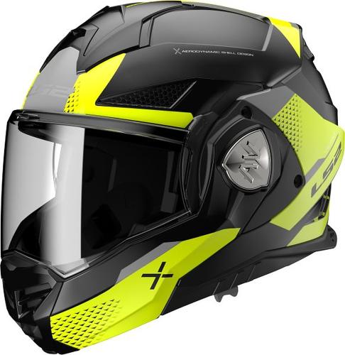 LS2 FF901 Advant X Oblivion Helmet - matt black hi-vis yellow