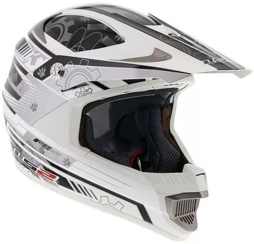 LS2 MX442 Airforce Helmet - weiss