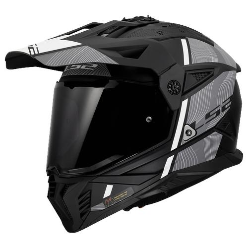LS2 MX702 Pioneer 2 Hill Helmet - matt black