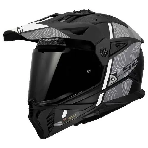 LS2 MX702 Pioneer 2 Hill Helmet - matt black