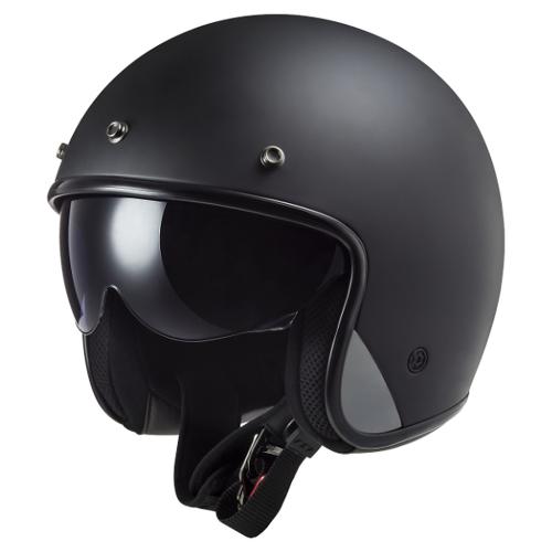 LS2 OF601 Bob Solid Helmet - matt black