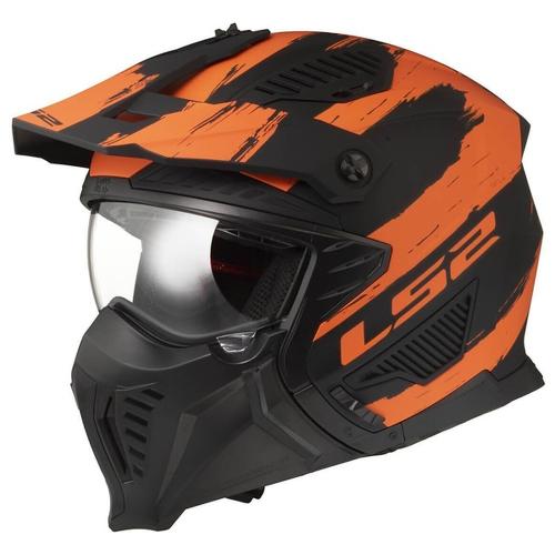 LS2 OF606 Drifter Mud Helmet - white black red