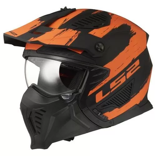 LS2 OF606 Drifter Mud Helmet - white black red