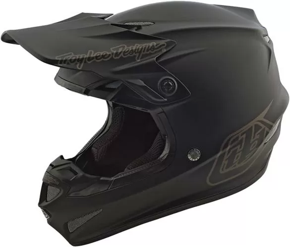 Troy Lee Designs SE4 Polyacrylite Helmet - Mono Black schwarz