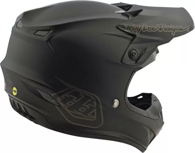 Troy Lee Designs SE4 Polyacrylite Helmet - Mono Black schwarz
