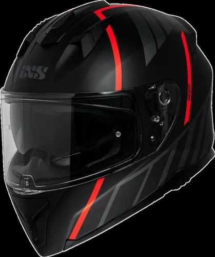 iXS Integralhelm iXS217 2.0 matt schwarz-rot