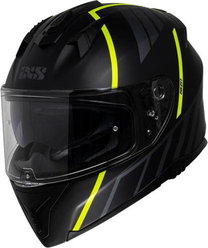 Einzelstück iXS Integralhelm iXS217 2.0 - matt schwarz-gelb fluo