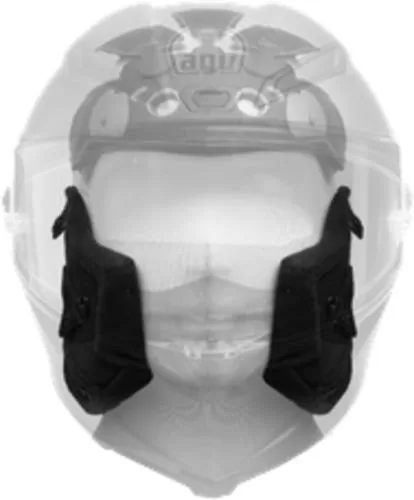 AGV Wangenpolster Pista GP RR - grau-gelb