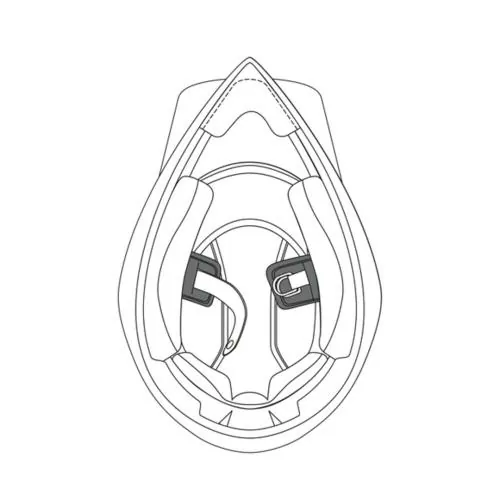 AGV Chinstrap padding (XXS-XS) - AX9