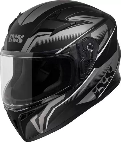 iXS 136 Kids 2.0 Children Full Face Helmet - black matt-grey
