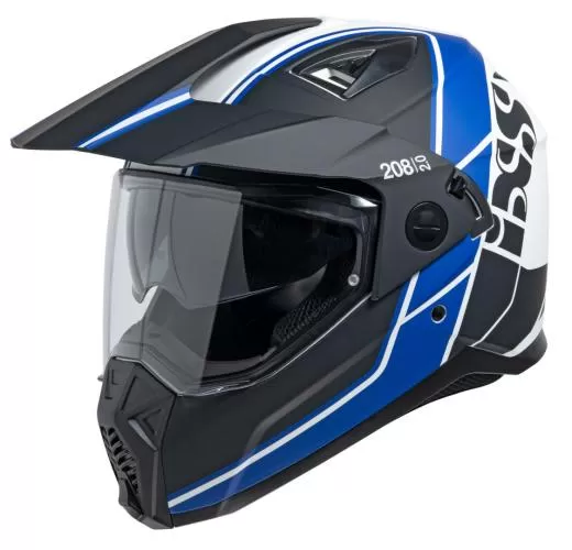iXS 208 2.0 Enduro Helmet - black matt-white-blue
