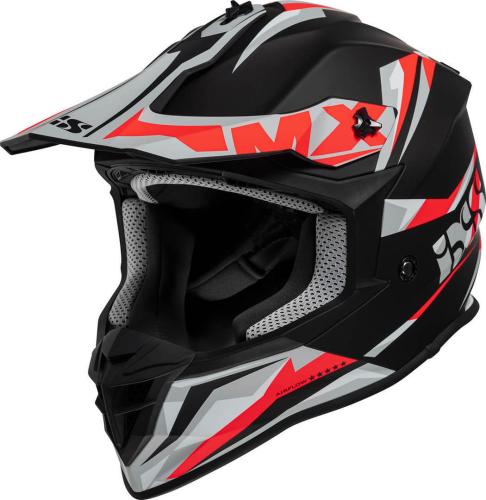 Image of iXS 362 2.0 Motocross Helm- schwarz matt-rot