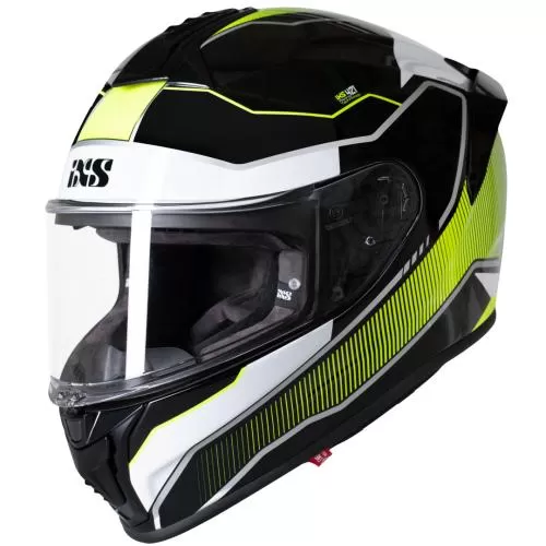 iXS 421 FG 2.1 Full Face Helmet - black-white-yellow fluo