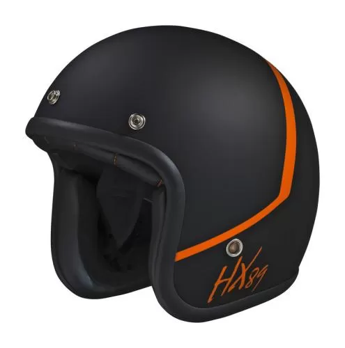iXS 89 2.0 Open Face Helmet - black matt-orange