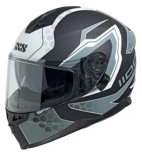 iXS HX 1100 2.2 Full Face Helmet - black matt-white