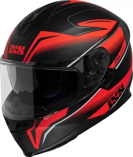 iXS HX 1100 2.3 Full Face Helmet - black matt-red