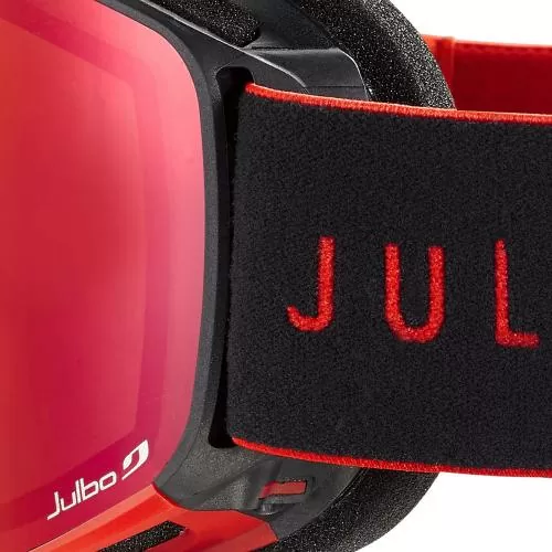 Julbo Skibrille Alpha - schwarz-rot, rot glarecontrol, flash rot