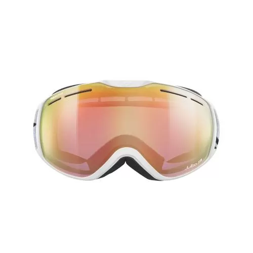 Julbo Ski Goggles Fusion - white, reactiv 1-3 high contrast, flash red