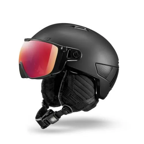 Julbo Ski Helmet Globe Evo Mips - black, reactiv 1-3 , flash red