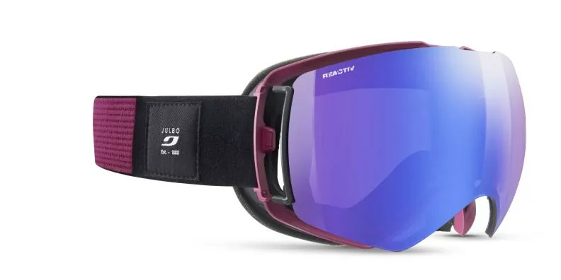Julbo Skibrille Lightyear - schwarz-violett, reactiv 1-3 high contrast, flash blau