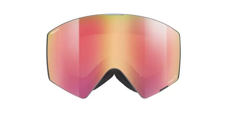 Julbo Ski Goggles Razor Edge - gray-green, reactiv 1-3 high contrast, flash red