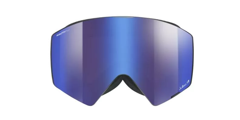 Julbo Skibrille Razor Edge - schwarz-grau, reactiv 2-4 polarized, flash blau