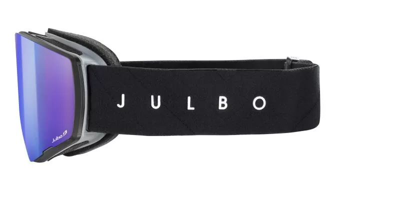Julbo Ski Goggles Razor Edge - black-gray, reactiv 2-4 polarized, flash blue