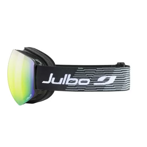 Julbo Ski Goggles Skydome - black/white, reactiv 2-3 glarecontrol, flash green