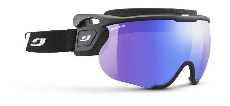 Julbo Ski Goggles Sniper Evo L - black, reactiv 1-3 high contrast, flash blue