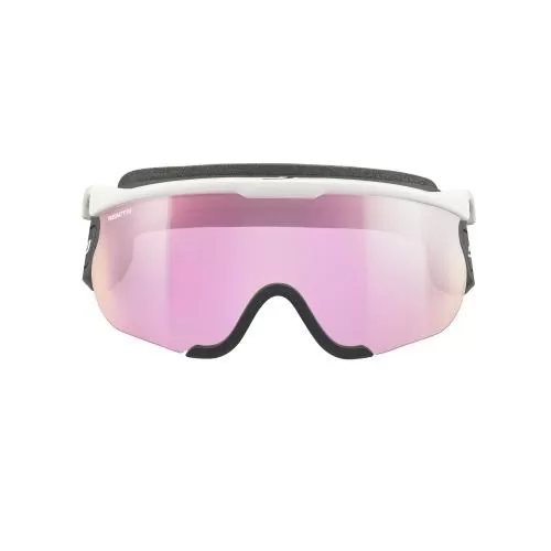 Julbo Ski Goggles Sniper Evo M - white, reactiv 1-3 high contrast, flash pink
