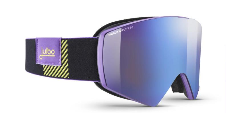 Julbo Skibrille Razor Edge - violett / schwarz, reactiv 2-4 polarized, braun