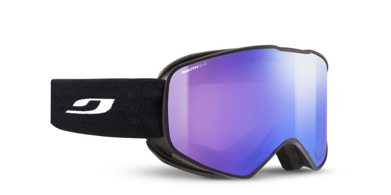 Julbo Skibrille Cyclon - schwarz, reactiv 1-3 high contrast, zinnoberrot